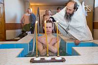 Крещение воинов в&nbsp;Богоявленском соборе Ногинска
