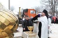 Освящение креста в&nbsp;Покровском храме села Кривандино
