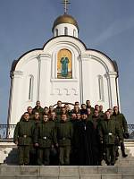 Встреча с&nbsp;военнослужащими в&nbsp;храме Матроны Московской г.&nbsp;Ногинска
