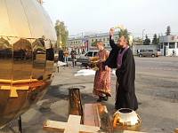 Подъем креста и&nbsp;купола на&nbsp;Троицкий храм в&nbsp;Старой Купавне
