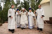 Освящение Георгиевского храма деревни Аксиньино