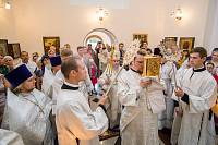 Освящение Георгиевского храма деревни Аксиньино