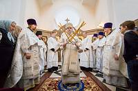 Освящение Георгиевского храма деревни Аксиньино