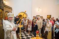 Освящение Георгиевского храма деревни Аксиньино