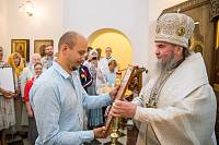 Освящение Георгиевского храма деревни Аксиньино