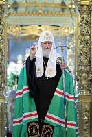 Патриаршее богослужение в&nbsp;Новодевичьем монастыре