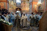 Патриаршее богослужение в&nbsp;Новодевичьем монастыре