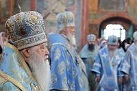 Патриаршее богослужение в&nbsp;Новодевичьем монастыре