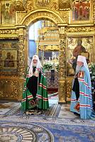 Патриаршее богослужение в&nbsp;Новодевичьем монастыре