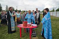 Молебен в&nbsp;деревне Топорково Лосино-Петровского благочиния
