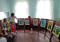 Выставка рисунков о&nbsp;прп. Сергии в&nbsp;поселке Свердловский Лосино-Петровского благочиния
