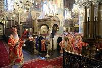 Богослужение в Успенском соборе Московского Кремля