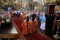 Богослужение в Успенском соборе Московского Кремля