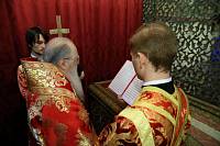 Богослужение в Успенском соборе Московского Кремля