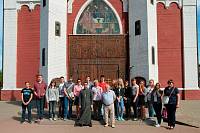 Делегация немецких школьников в&nbsp;Троицком соборе г.&nbsp;Щелково
