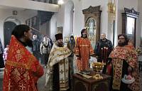 Освящение икон для иконостаса в&nbsp;храме Новомученников и&nbsp;исповедников Орехово-Зуевских
