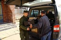 Подарки военнослужащим Трансильванской дивизии
