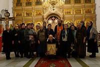 Паломники в&nbsp;Никитском храме пос. Бывалино
