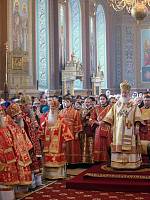 Святейший Патриарх Кирилл совершил Божественную литургию в&nbsp;Александро-Невском соборе Егорьевска