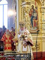 Святейший Патриарх Кирилл совершил Божественную литургию в&nbsp;Александро-Невском соборе Егорьевска