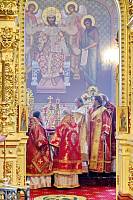 Святейший Патриарх Кирилл совершил Божественную литургию в&nbsp;Александро-Невском соборе Егорьевска