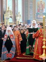 Святейший Патриарх Кирилл совершил Божественную литургию в&nbsp;Александро-Невском соборе Егорьевска