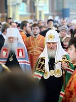 Святейший Патриарх Кирилл совершил Божественную литургию в&nbsp;Александро-Невском соборе Егорьевска