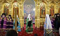 Святейший Патриарх Кирилл совершил Божественную литургию в&nbsp;Александро-Невском соборе Егорьевска