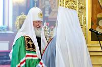 Святейший Патриарх Кирилл совершил Божественную литургию в&nbsp;Александро-Невском соборе Егорьевска