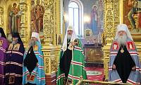 Святейший Патриарх Кирилл совершил Божественную литургию в&nbsp;Александро-Невском соборе Егорьевска