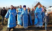 Первая Божественная литургия в&nbsp;Воре-Богородской