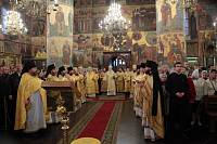 Богослужение в&nbsp;Успенском соборе Московского Кремля