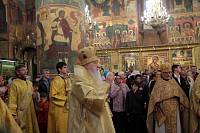 Богослужение в&nbsp;Успенском соборе Московского Кремля
