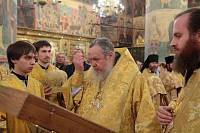 Богослужение в&nbsp;Успенском соборе Московского Кремля