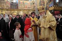 Богослужение в&nbsp;Успенском соборе Московского Кремля