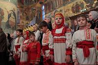 Богослужение в&nbsp;Успенском соборе Московского Кремля