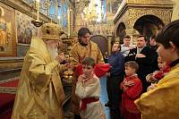Богослужение в&nbsp;Успенском соборе Московского Кремля