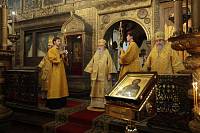 Богослужение в&nbsp;Успенском соборе Московского Кремля