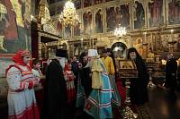 Богослужение в&nbsp;Успенском соборе Московского Кремля