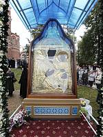 Предстоятель Русской Церкви совершил Литургию в&nbsp;Спасо-Бородинском монастыре