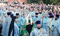 Предстоятель Русской Церкви совершил Литургию в&nbsp;Спасо-Бородинском монастыре