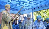 Предстоятель Русской Церкви совершил Литургию в&nbsp;Спасо-Бородинском монастыре