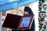 Предстоятель Русской Церкви совершил Литургию в&nbsp;Спасо-Бородинском монастыре