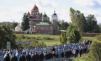Предстоятель Русской Церкви совершил Литургию в&nbsp;Спасо-Бородинском монастыре