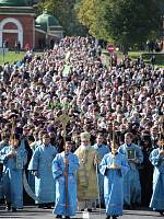 Предстоятель Русской Церкви совершил Литургию в&nbsp;Спасо-Бородинском монастыре