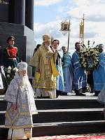 Предстоятель Русской Церкви совершил Литургию в&nbsp;Спасо-Бородинском монастыре