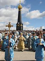 Предстоятель Русской Церкви совершил Литургию в&nbsp;Спасо-Бородинском монастыре