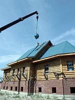 Освящение купольного креста в&nbsp;деревне Новое