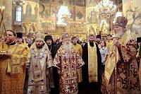 Богослужение в&nbsp;Успенском соборе Кремля