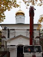 Крест над храмом при онкологическом диспансере в&nbsp;Балашихе